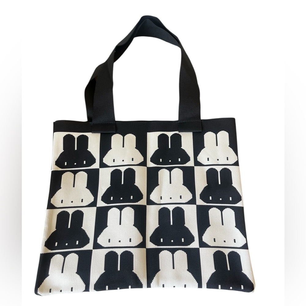 Black and White Graphic Tote Bag